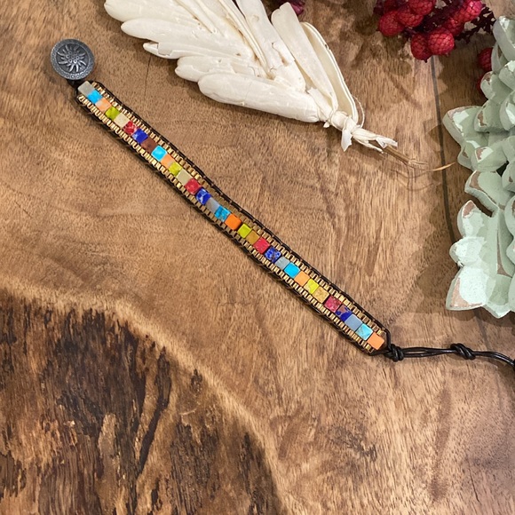 Modern Boho Natural Stone Bracelet - Picture 7 of 7